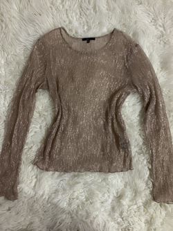 Sheer rose gold Shirt