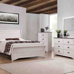 Queen Bedroom  Dresser Mirror One Nightstand   Free Local Delivery  Check Description