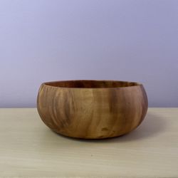 Crate & Barrel Tondo 8.5" Acacia Wood Bowl