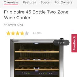 


+3
This is a Frigidaire 45 Bottle Two-Zone Wine Cooler (Model FRWW4543AS).