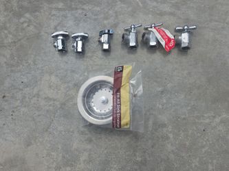 Plumbing Valves and Sink Strainer Lot