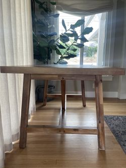 Threshold wheaton farmhouse trestle dining table deals