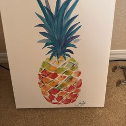 Colorful Pineapple 🍍 On canvas 