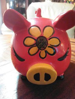 Vintage 1980s Piggy Bank