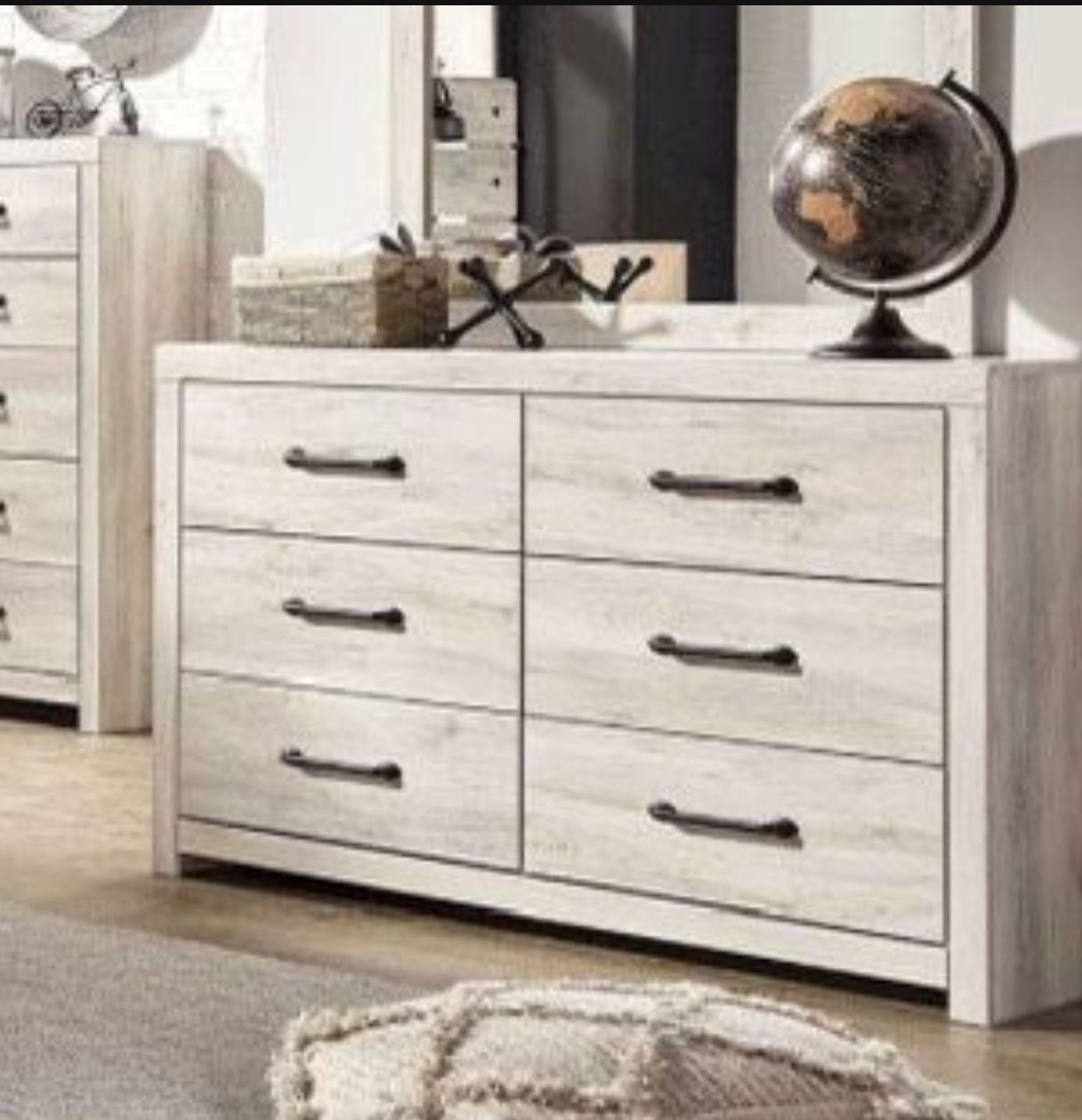 Twin Panel Bed & Dresser