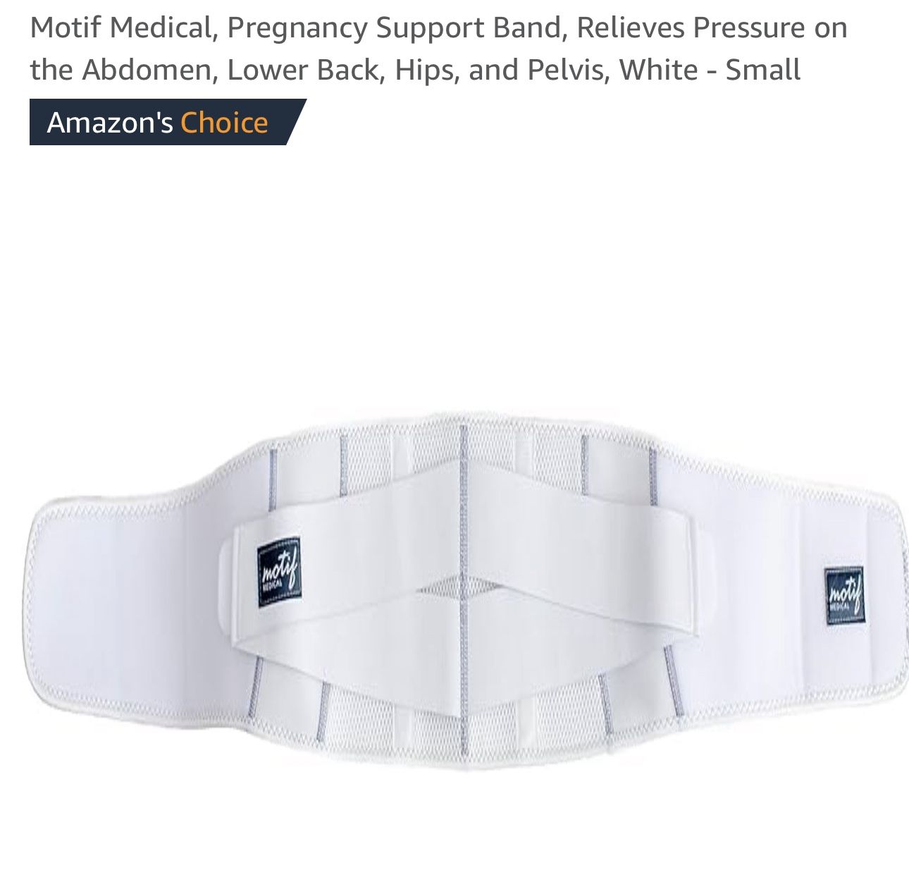 (Brand New)Motif Medical Pregnancy Support Band(Small)