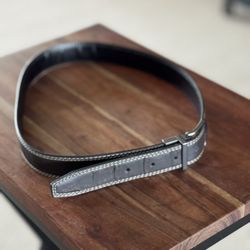 Leather Black Belt Kids 34in 