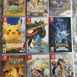 Nintendo Switch Bundle – Game Lot + System – Mostly New & CIB Games