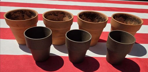 Clay pots