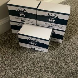 Sip N Joy Black Plastic Straws