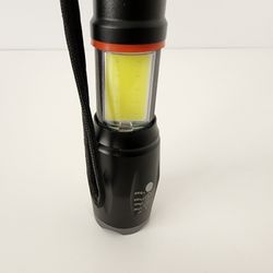Adjustable focal length rechargeable flashlight COB led flashlight
