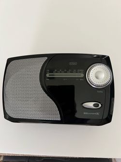 Radio portable AM/FM weather Black/Silver by Weather X