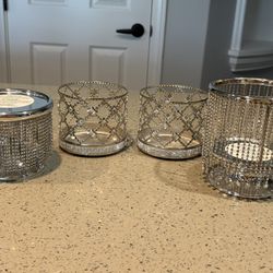 VERY GENTLY USED B&B Bling Candle Holders