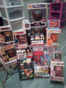 Funko Pop collection bitty pops also pocket pop Star wars Advent calendar  and regular Funko Pops