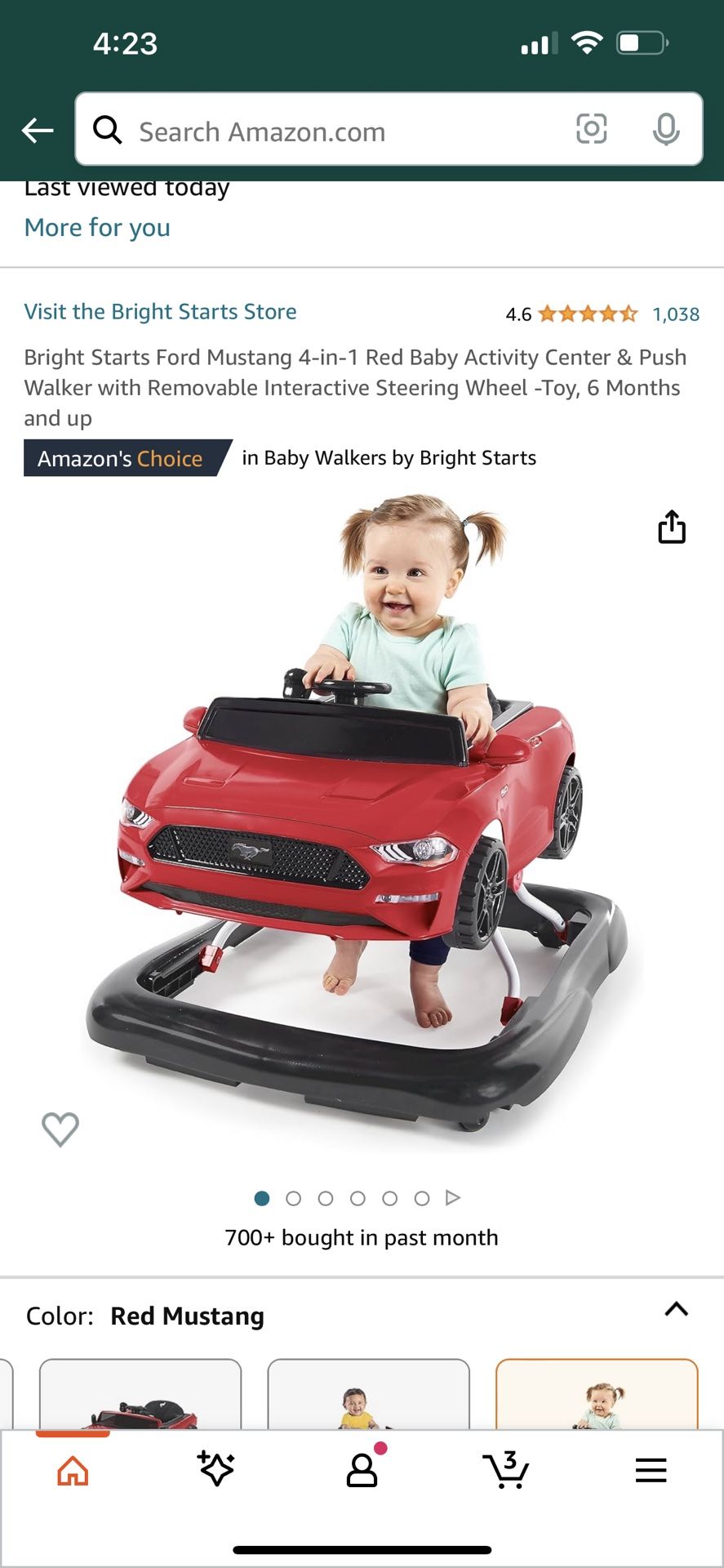 Mustang GT Baby Stroller