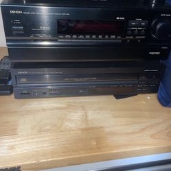Denon Stereo, 5 CD Changer, Dual Casset
