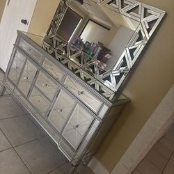 credenza & mirror