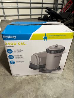 Bestway Bomba de filtro de 2,500 GPH para piscina