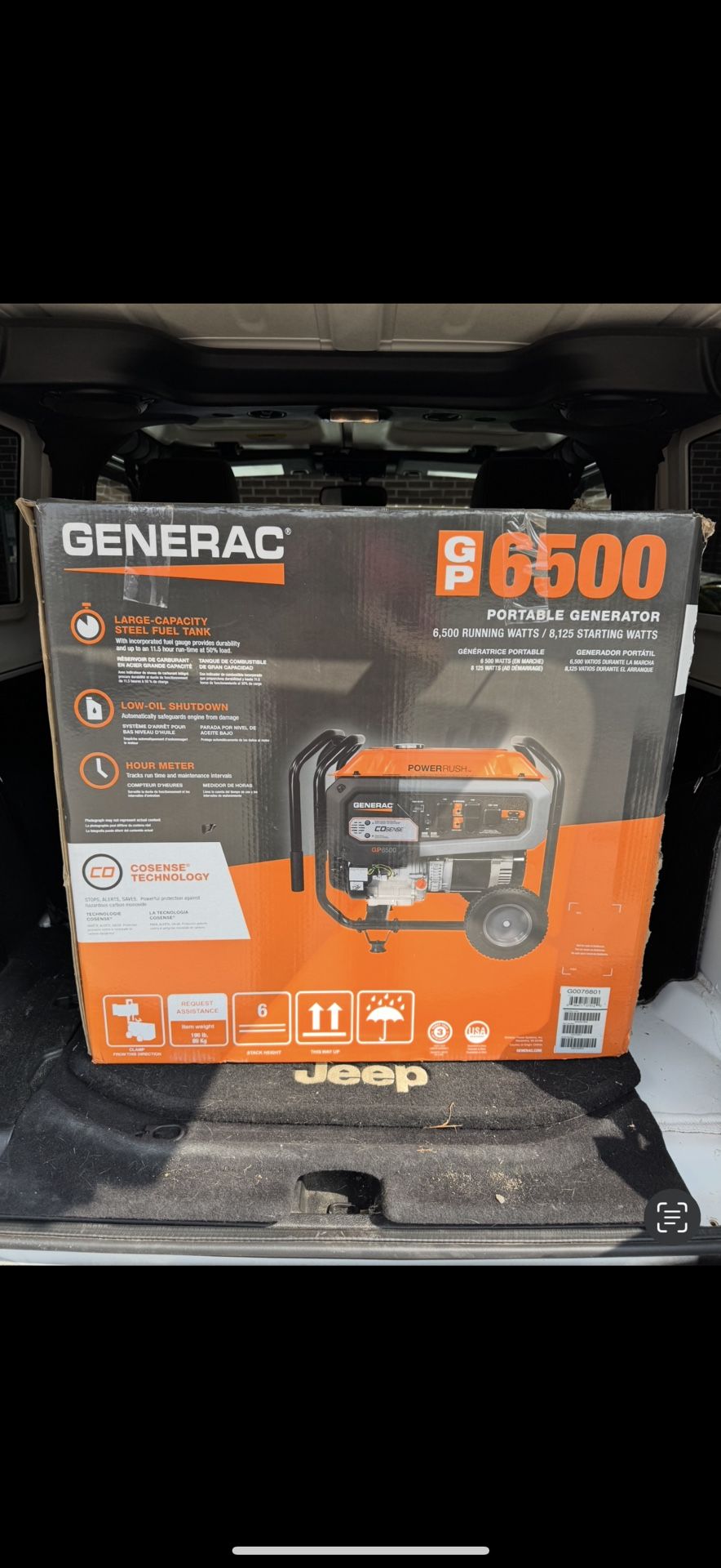 Generac 6500 Portable Generator