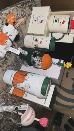 Starbucks Collectible Tumbler Cups with Toppers
