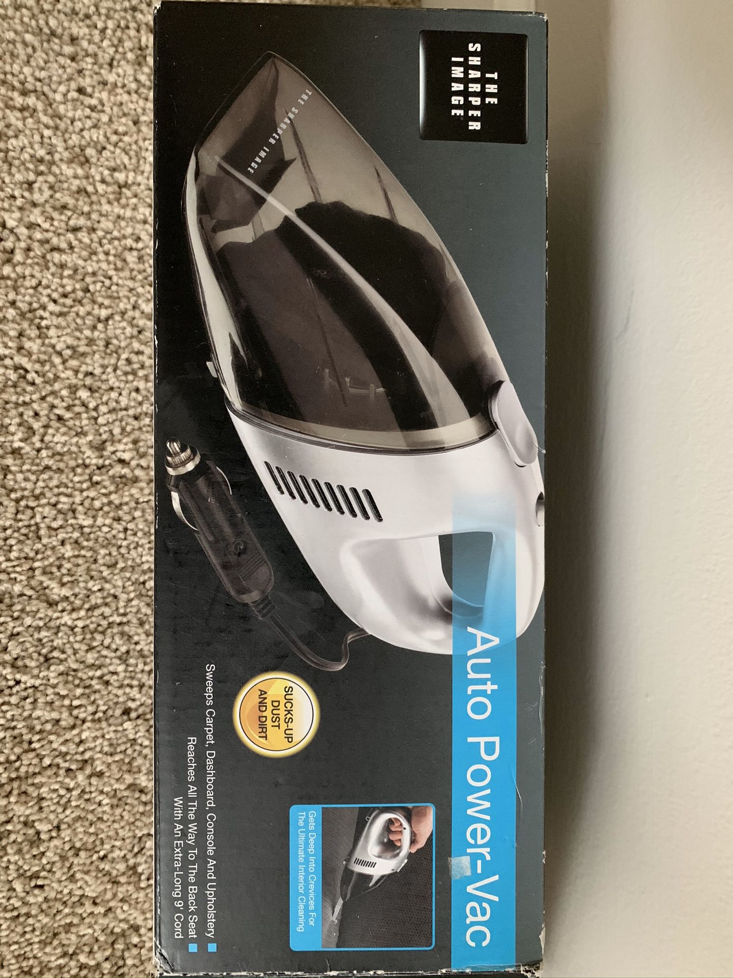 Auto powered vacuum w/ converter