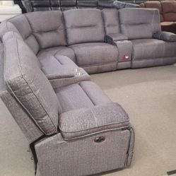 Brand New! 7pc Power Motion Sectional 😍/ Take it home with only $39Down/ Hablamos Español Y Ofrecemos Financiamiento 🙋 