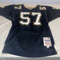 Authentic Rickey Jackson New Orleans Saints Wilson Jersey Clean Men 48 Black USA