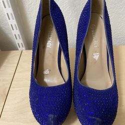 Blue Pumps Size 7