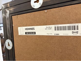 IKEA HEMNES Full-Length Black Framed Mirror – 29.5” x 65”