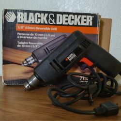 Black & Decker 3/8 10 Mm Reversible Drill