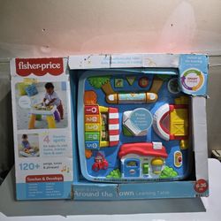 Fisher-Price Laugh & Learn Kids Activity Table and Chair Set, Multi-Color

