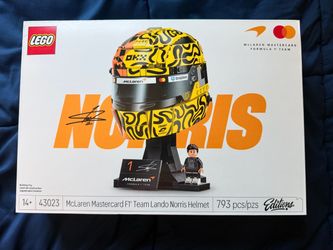 New Lego Lando Norris Helmet F1 McLaren 43023