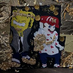 Spongebob & Super Mario gettin' to the coins
