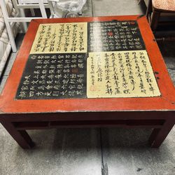 Rare Antique Chinese Table Letters Writing Symbols Stamps Seals  Excellent 