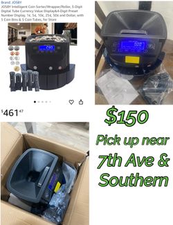 JOSBY Intelligent Coin Sorter/Wrapper/Roller,  $150 OBOi