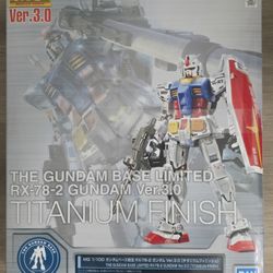Gundam Base Limited MG RX-78-2 3.0 Titanium Finish
