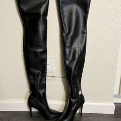 Black Thigh-Hi Boots