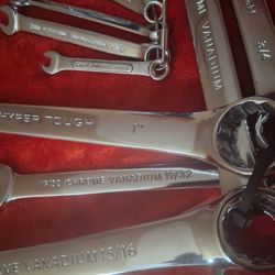 Chrome Vanadium Steel Wrench Set