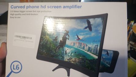 Curved phone HD screen amplifier