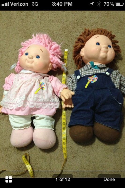 Vintage 24" lollipop kids boy girl dolls