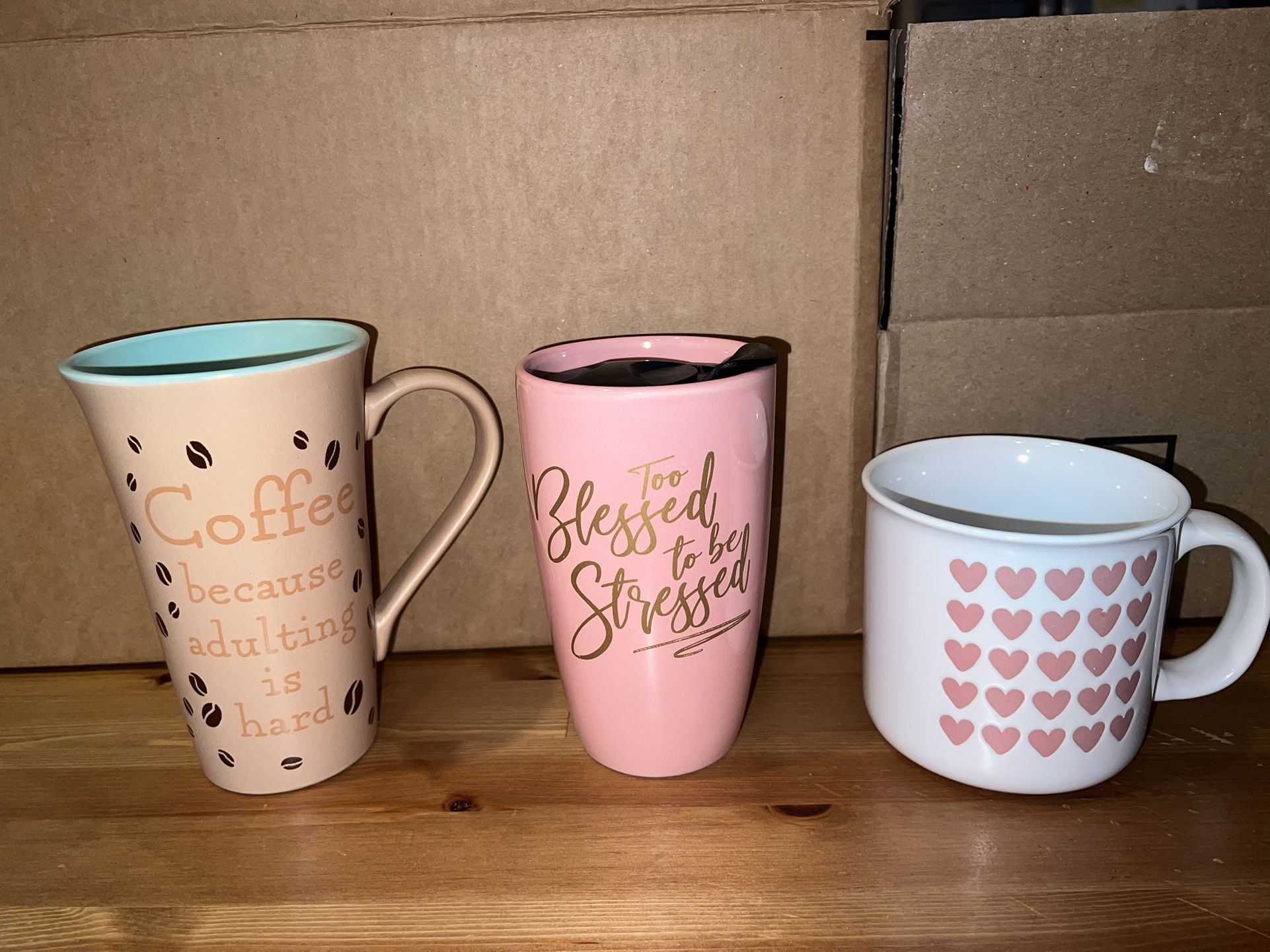 Cute Coffee Mug Set – 3 Pieces