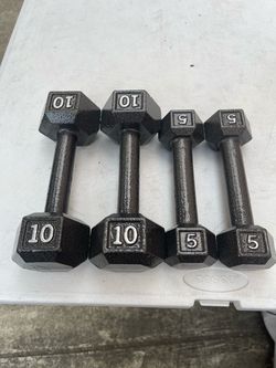 CAP Barbell 10lb Cast Iron Hex Dumbbell, Single