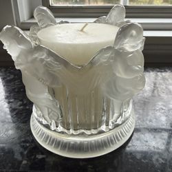 Vintage Made In Japan Candle Holder & Candle