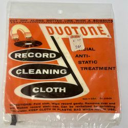 Vintage Duotone Record Cleaning Cloth Still Sealed