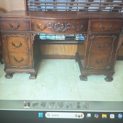 Antique Federalist Office Desk, And Dresser Set