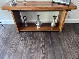 Solid wood vintage side table
