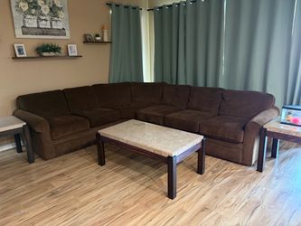 Chocolate brown sectional