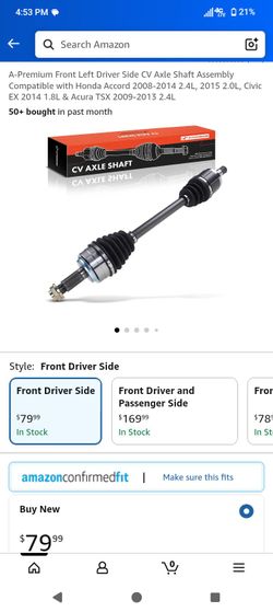 Axle for a Honda Accord