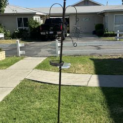 Metal Bird Feeder Shepherd hook 