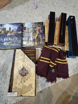 Harry Potter Pop Up Guide, Scarf, Universal Wands, Marauder's Map Toy!